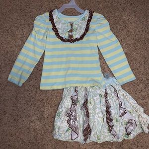 Mustard Pie Skirt Set